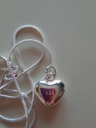 Colgante Corazón Plata 925 y Cadena