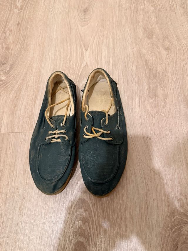 Zapatos Pompeii verde/azul teñidos