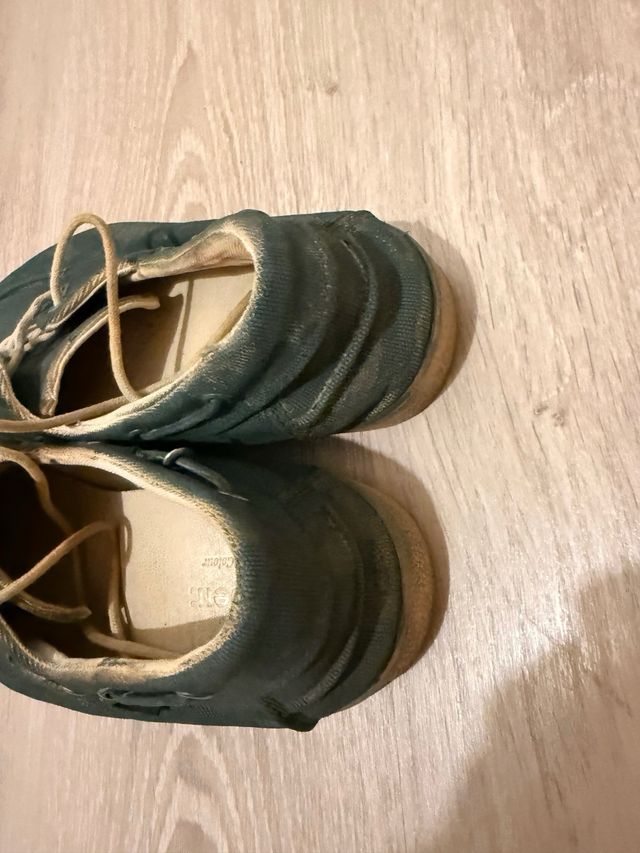 Zapatos Pompeii verde/azul teñidos