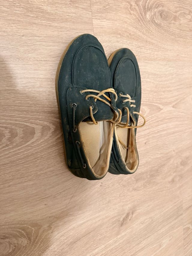 Zapatos Pompeii verde/azul teñidos