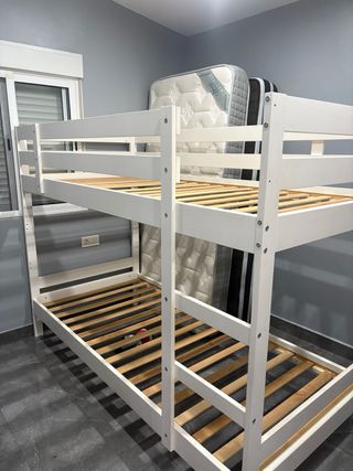 Estructura Litera MYDAL Blanco 90x200 cm