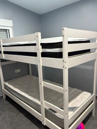 Estructura Litera MYDAL Blanco 90x200 cm