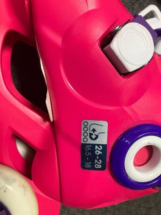 Patines niña T 26-28 + Protecciones Peppa Pig
