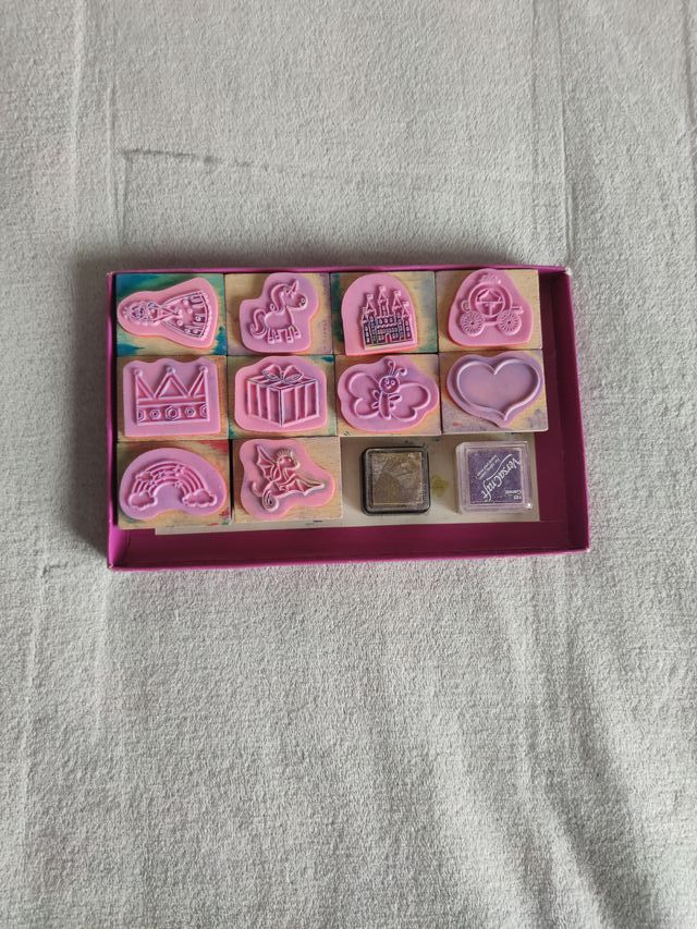 Set Sellos Niños CrelanDo 11 Piezas + Tinta