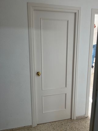 Puertas blancas interiores de madera