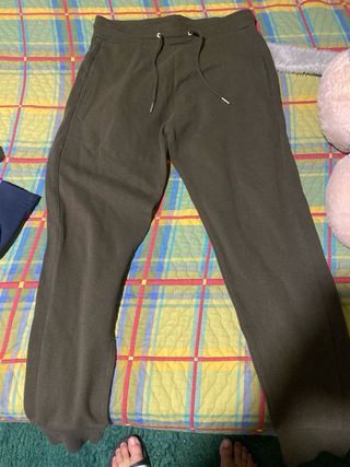 Pantalón de chándal Zara verde M