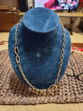 Collana con maglie ovali e a catena