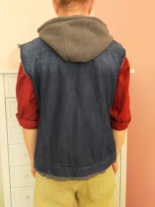 Gilet uomo jeans imbottito Blacklist-x
