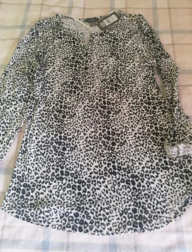 Camiseta leopardo manga larga