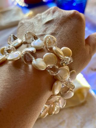 Collar Vintage Perlas de cultivo y Cristales