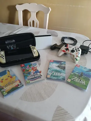 Nintendo Switch oled Completa + Juegos