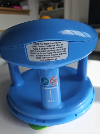 Adaptador bañera bebé azul