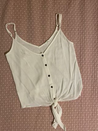 Blusa tirantes H&M crema Talla M
