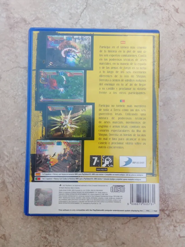 Caja Vacía Deadly Strike PS2