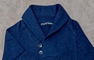 Jersey Zara Man Azul Shawl Collar