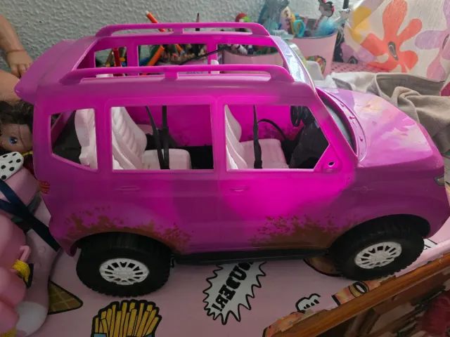 Coche Barbie Rosa Todoterreno