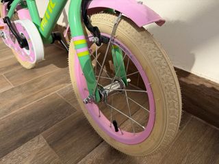 Bicicleta Niña 4-6 Años Verde/Rosa