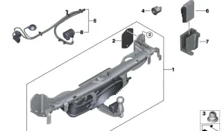Enganche de remolque BMW abatible nuevo