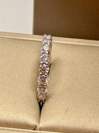 Veretta Argento 925 Placcato Oro Bianco 18K