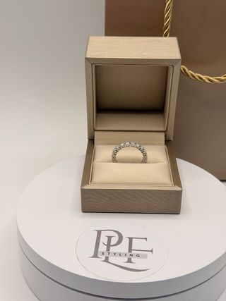 Veretta Argento 925 Placcato Oro Bianco 18K