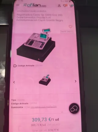 Caja Registradora Casio SE-400