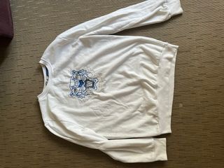 Sudadera Kenzo Blanca con Tigre Bordado