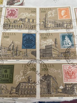 Francobolli 1987 Italia - Esposizione Mondiale Fil