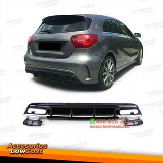 Difusor trasero deportivo con tubos de escape neg