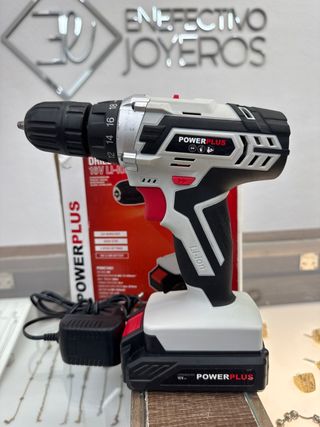 Taladro A Bateria Power Plus 16V Li-on + Brocas