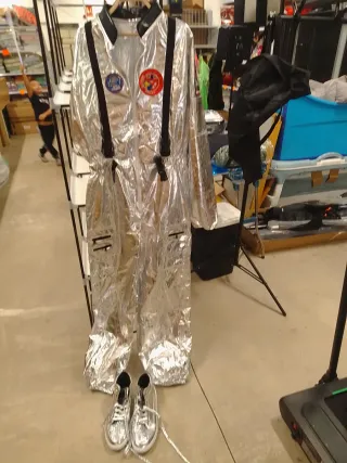 Disfraz Astronauta Plateado Talla Única