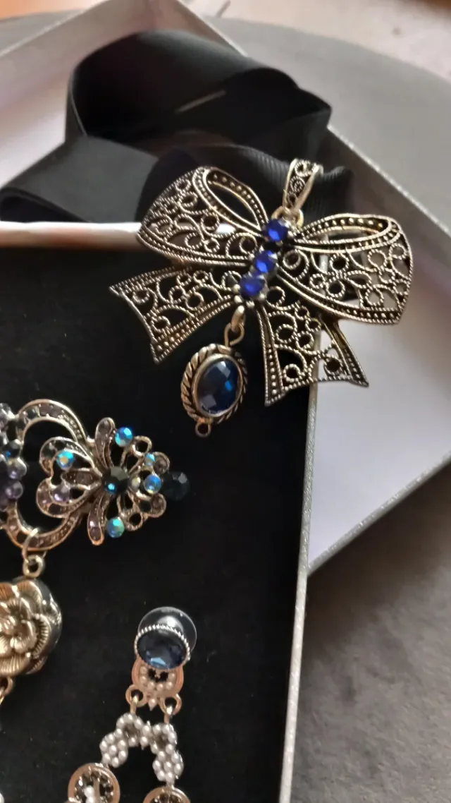 Aderezo Fallera Huertana Azul y plateado