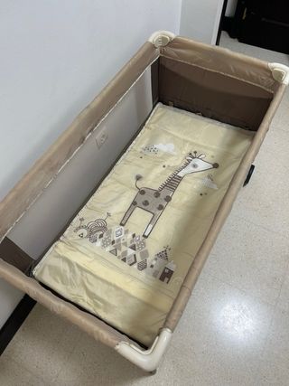 Cuna viaje Jane doble altura con colchón incluido