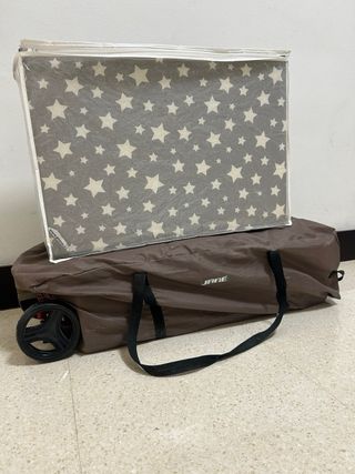 Cuna viaje Jane doble altura con colchón incluido