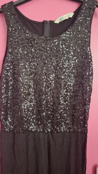 Mono negro de niña con lentejuelas