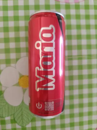 Lattina Coca Cola con nome "Maria"