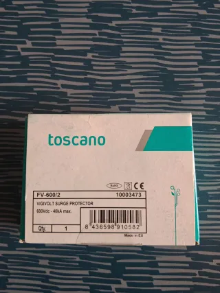 Protector sobretensiones Toscano FV-600/2