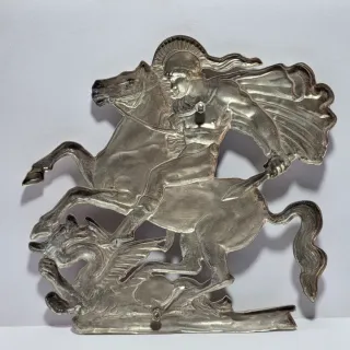 San Giorgio Bassorilievo Argento 800