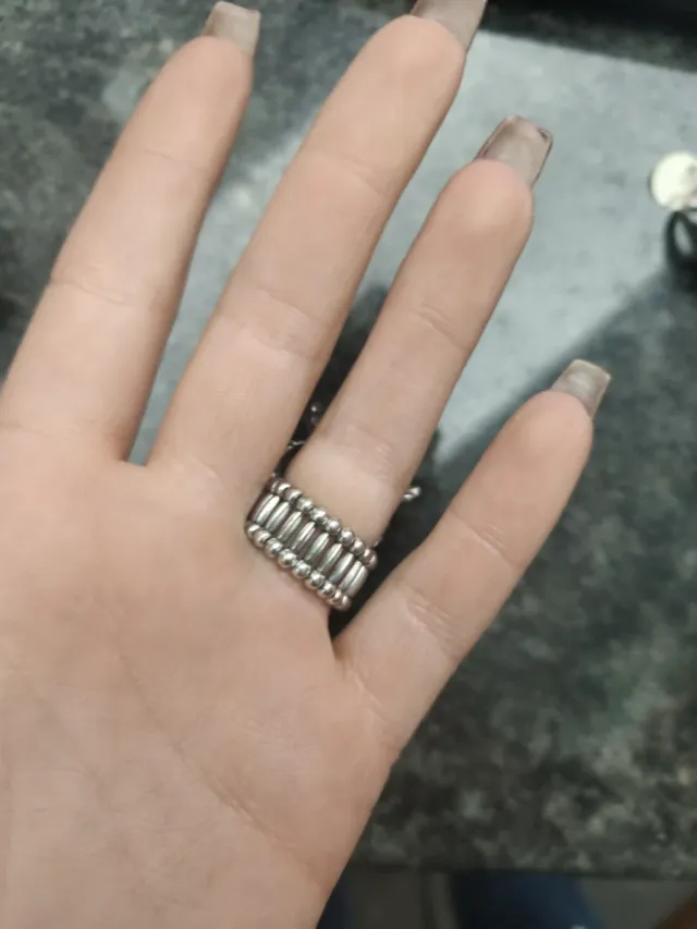 Anello civetta strass regolabile