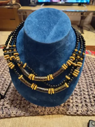 Collana multistrato perle