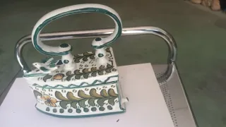 Plancha de cerámica decorada