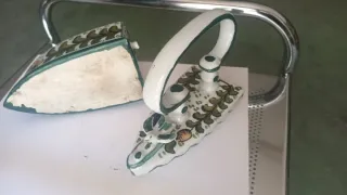 Plancha de cerámica decorada
