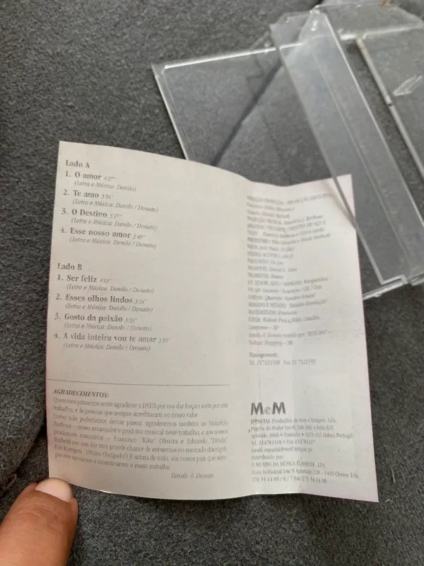 Cassete Danilo & Donato - O Amor