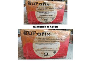 Cargador batería Einhell Eurofix 6/12V