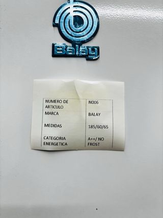 Nevera Balay Blanca