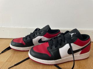 Air Jordan 1 Low Bred Rojo Negro Blanco