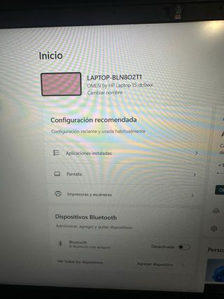 Portátil HP Omen Negro