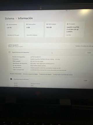 Portátil HP Omen Negro