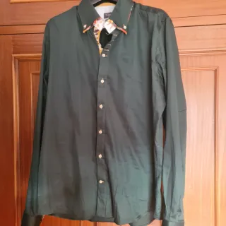 Camisa Verde Hombre Talla 44 xl marca 7camicie.