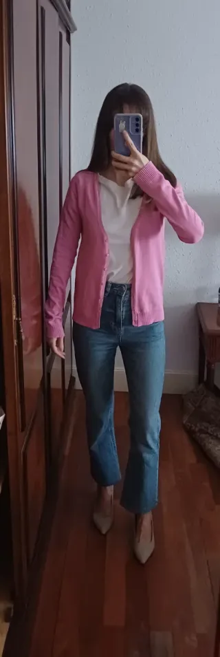 Cárdigan rosa Zara