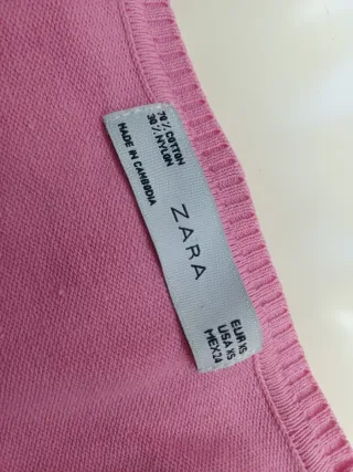 Cárdigan rosa Zara